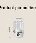 Slick Portable Laundry Wash Cup For Travel And Business Trips Compact Clothes Cleaner dimensions diagram, showing size in cm and inches.