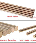 Heavy Duty Tungsten Copper Rod Electrode W75 Cu25 Alloy 30mm Diameter 200mm Length shown with customization options