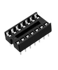 20 Pack DIP IC Socket Adapters 2.54mm Pitch Dual Row 14 Pin Soldering Socket For DIP IC Chips Durable Plastic Construction