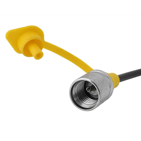 Close-up of end connector on Pro Grade Heavy Duty Hydraulic Test Hose With Nylon Lining And Polyurethane Cover 2 Meter Length M16x2