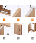 Installation steps for 360 Degree Rotatable Door Pivot Hinges 100 x 16 x 11mm Stainless Steel For Home Cabinets And Toolboxes