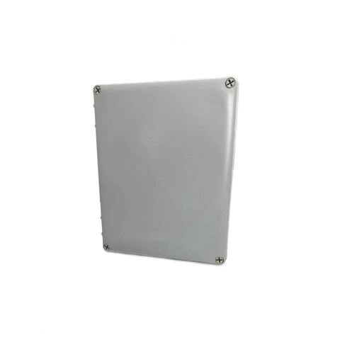 Side view of Weatherproof 12 By 8 By 4 Inches Electrical Junction Box IP65 Outdoor Enclosure with Rubber Seal Wall Mount Polystyrene