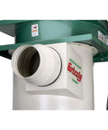 Heavy Duty 5 Horsepower Cyclone Dust Collector close-up showing the exhaust port, designed for efficient dust extraction in workshops.