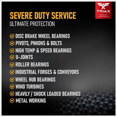 Severe duty service uses for Ultra Heavy Duty Nano Fullerene Grease For 5th Wheel, High Temp Performance, Extreme Pressure Load