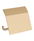 AddStoris Roll Holder With Cover In Brushed Bronze, 3 Inch Paper Roll Dispenser, Wall Mount Bathroom Accessory In Bronze Tone