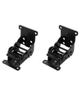 Two pieces from 4 Pack Dope Foldable Bracket Set For Tables Chairs And Beds With 0 90 180 Degree Locking Hinges Silver Finish