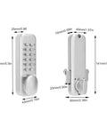 Zinc Alloy Mechanical Password Lock For Sliding Doors Keyless Home Security Lock For Kitchen And Balcony Durable Mechanical Code Lock