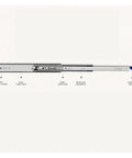 Rock Solid Full Extension Drawer Slides 40 Inch Pair Heavy Duty Ball Bearing Cabinet Rails with anti-impact rubber and locking design.