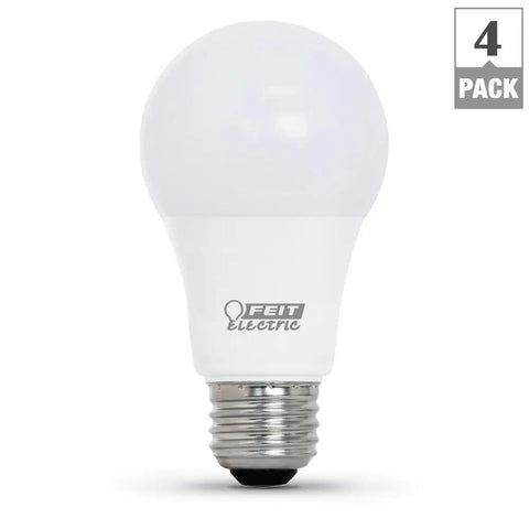 LED Light Bulb A19 60W Equivalent 5000K Daylight Dimmable 800 Lumens Energy Saving bulb front view, 4 pack