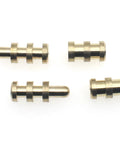 Brass Table Bolt Sleeve Connectors Set, 8 Pair Dowel Pin and Socket Alignment Pins for Tables, Cabinets and Chairs