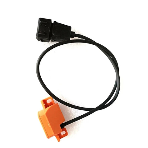 Top Pick Electric Forklift Speed Sensor Gearbox And Pallet Truck Wheel Replacement Parts For Stacker Lift Trucks, sensor connector with orange housing.