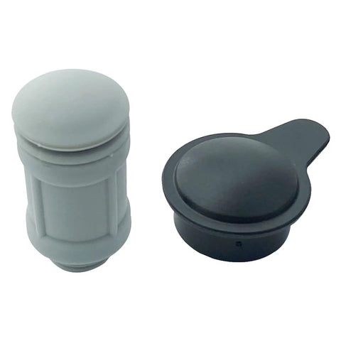Air Jet Valve and Valve Cap Replacement for Above Ground Swimming Pools Replaces 12363 12373, gray and black kit