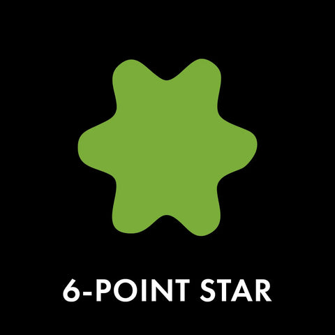 Green 6-point star center hole design for Two Blade Set For 42 Inch Mower Decks Replaces OEM 742-04308 742-04312 942-04308 942-04312.