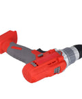 Dual Direction Rotation Cordless Electric Drill Featuring 25 Adjustable Torque Settings Plus A One Hand Reverse Switch Designed For Daily Grinds And Zero Hassle Builds, side view with red and grey grip.