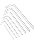 Professional 7-Piece Extended End Hex Key L Wrench Set With Durable Premium Steel Build And Ergonomic Handles For Mechanics And Serious DIYers Doing Heavy Duty Repairs At Home Or In The Shop, 7-piece steel set