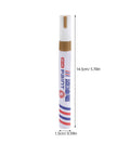 Single marker from Six Pack Gold Oil Based Paint Markers For Tombstone Restoration And Memorials, 14.5cm long, 1.5cm wide.