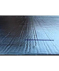 Close-up of Heavy Duty Self Stick Roll Roofing Gray Waterproof Peel and Seal Tape for RV Trailer Homes showing texture and adhesive side.
