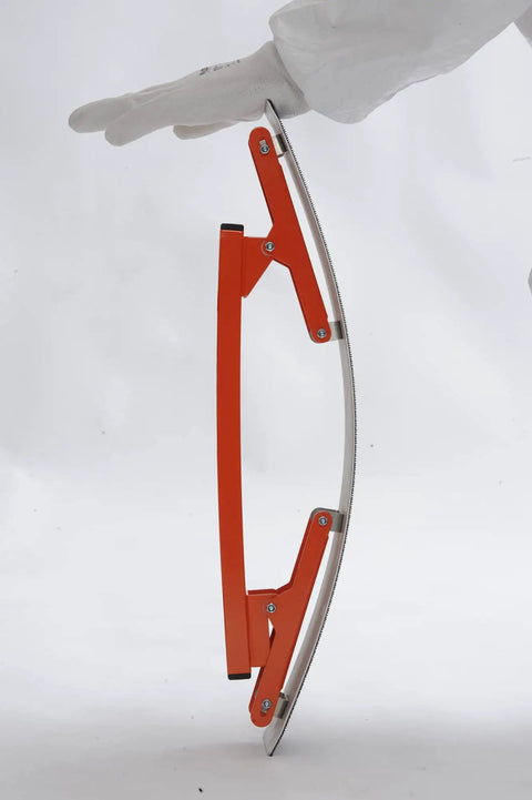 Flexisander Hand Held Flexible Sanding Block for Curved and Flat Surfaces shown side view with ergonomic design and handy grip.