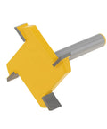Beast Pro Grade CNC Spoilboard Surfacing Router Bit for Woodworking, 1/4 Inch Shank, Solid Hardened Steel, Side View