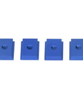 Four Pieces T Slot Nut Aluminum Alloy for 30 Series M6 Sliding Slot Nut Ideal for Woodworking Benches and Table Saws Tool Less Installation Easy Clip On Connect No Disassembly Needed Galvanized Blue Finish