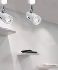 Dimmable H Track Lighting Heads With Adjustable 330 Degree Rotation And 90 Degree Tilt For Precise Accent Lighting, white 10 pack