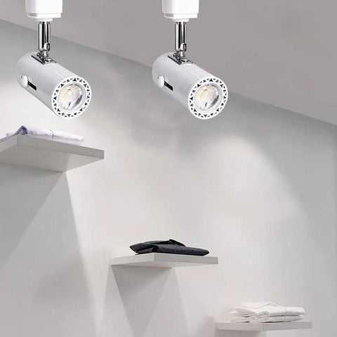 Dimmable H Track Lighting Heads With Adjustable 330 Degree Rotation And 90 Degree Tilt For Precise Accent Lighting, white 10 pack