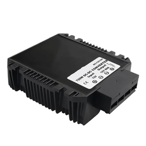 Heavy Duty Step Down Dc Dc Converter Regulator Steps Down Twenty Four To Twelve Volt For Golf Cart And Electric Vehicle Batteries Sixty Amp Output built tank strong designed for daily use.