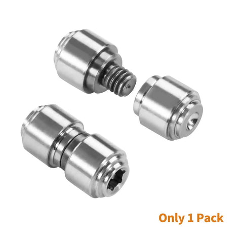Industrial Strength Titanium Replacement Screws And Pivot Hardware Kit With A Deep Carry Pocket Clip For Folding Knife Upgrade, 3 titanium screws