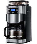 Solid Bean To Cup Coffee Machine Automatic Espresso Brewer Cranks Out 11 To 15 Cups Rich Fresh Roast with integral grinder.