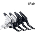 1 Pair Aluminum Alloy Bicycle Brake Levers For Most Bikes Left And Right Hand Levers Mountain Road Folding Bike Levers