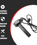 Imitation Carbon Fiber Throttle Handle Kit With Quick Twist Grips And Cable For Electric Dirt Bikes Plug And Play Compatible