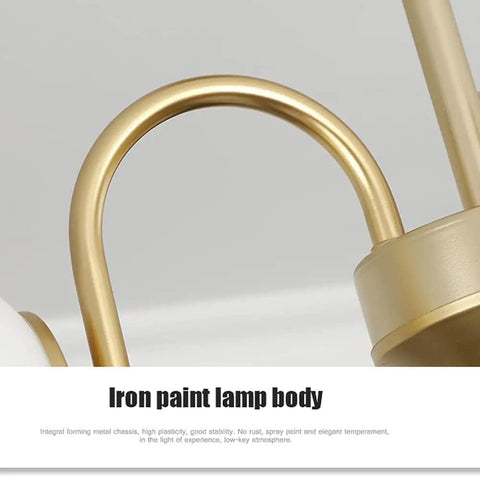 Close-up of elbow design on Three Head Wall Light Chandelier For Dining Room And Living Areas Elbow Design Modern Ceiling Lamp