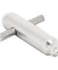 Pro Grade Release Lock Oscillating Weight Rotor Tool For Watch Repair, stainless steel close-up showing secure grip feature.