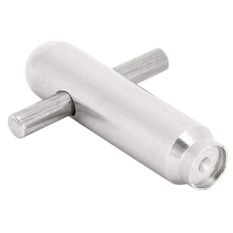 Pro Grade Release Lock Oscillating Weight Rotor Tool For Watch Repair, stainless steel close-up showing secure grip feature.