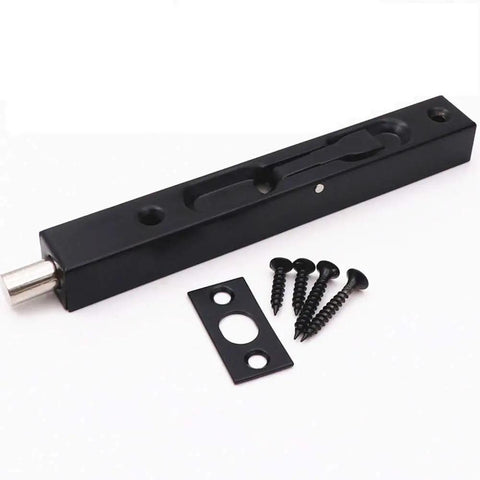 Concealed Sliding Bolt Lock For French, Composite, Wooden And Double Doors, 6 Inch Hidden Door Protector Bolt with screws