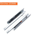 Heavy Duty Bottom Mounted Concealed Drawer Slide Pair Built Tough As Nails For Silky Cabinet Glide in 250mm size.