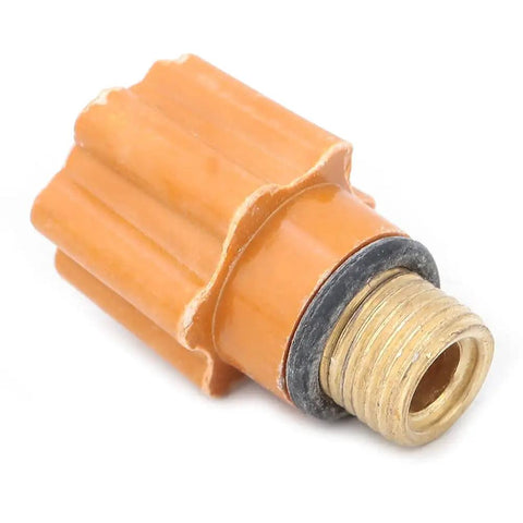 Top Notch 5 Pc QQ150 TIG Welding Torch Consumables Set featuring durable plastic housing and brass bolt end for easy cap replacement.