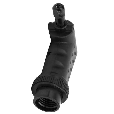 Smooth Operator Ninety Degree Right Angle Grinder Adapter For Rotary Power Tools with black plastic housing and quick connect fitting.