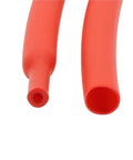 Heavy Duty 1 Meter Dual Wall Heat Shrink Tubing Kit With Glue Lining For Wire Wrapping In Thick Sizes Like 4.8 Mm And More To Protect Cables From Shorts At Up To 600 Volts, red tubing close-up