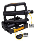 Two Set 9/16 Inch Bike Pedals Non Slip Lightweight Durable For Most Adult Bikes And MTBs Ready For City Cruising And Mountain Trails