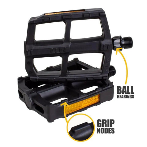Two Set 9/16 Inch Bike Pedals Non Slip Lightweight Durable For Most Adult Bikes And MTBs Ready For City Cruising And Mountain Trails
