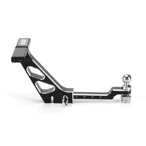 Side view of CNC Aluminum Drop Hitch Receiver for 1to24 RC Crawler SCX24 Upgrade Pack Of 2, Ultra Lightweight 8g Each