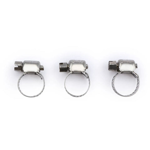 Heavy Duty 3/8 Inch Barb To 3/8 Female Npt Brass Fitting Set Rock Solid Plumbing Connectors, three metal hose clamps.
