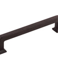 Ascendra Pull In Polished Nickel, 5 1/16 Inch Center To Center Cabinet Hardware, side view, sleek modern design