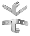 Heavy Duty 270 Degree Cabinet Pivot Hinge, 4 Inch Shaft Fittings, Solid Steel, Rust Resistant Bookcase Hardware