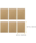 Self Sealing Kraft Bubble Mailers 16x22cm Padded Shipping Bags 25 Pack for Mailing and Shipping in light brown color
