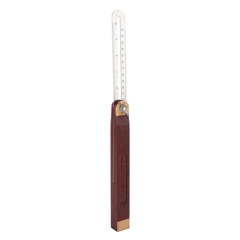 Top Tier Woodworking T Bevel Gauge With Rosewood Handle, Smooth Swing 360 Adjustable Angle Finder Protractor, Inch And Metric Ruler