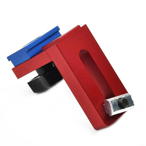 Red Miter Track Stop Block For 30 And 45 T Tracks Sliding Bracket Woodworking Fence Accessory Pro Grade Aluminum Alloy T Slot Stop