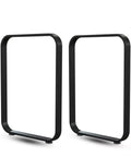 Slick 28 Inch Heavy Duty Metal Table Legs For Dining Tables And Benches Rock Solid Industrial Desk Replacement Bars Built Tough Cold Rolled Steel With Protective Floor Guards in black