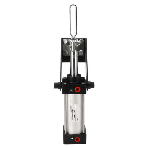 Front view of Beefy Pneumatic Toggle Clamp With 340kg Holding Force, G1/8in Air Cylinder Clamp for welding
